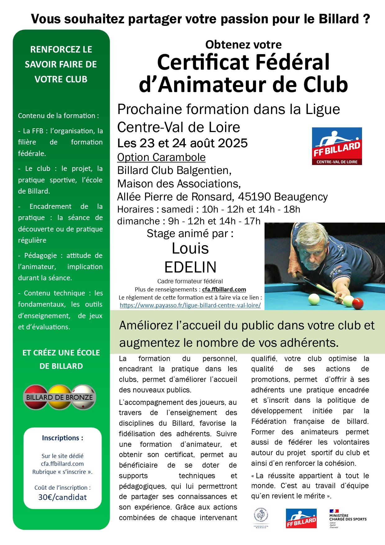 affiche cfa car CVDL Edelin 2025