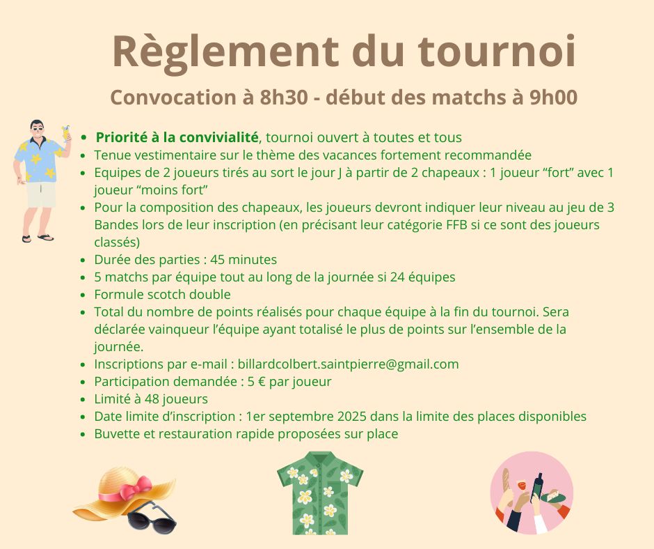 règlement tournoi